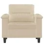 Cremefarbener Sessel aus Mikrofaserstoff, 60 cm von , Sofas - Ref: Foro24-359553, Preis: 198,68 €, Rabatt: %