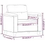Cremefarbener Sessel aus Mikrofaserstoff, 60 cm von , Sofas - Ref: Foro24-359553, Preis: 198,68 €, Rabatt: %