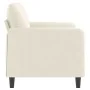 Cremefarbenes 2-Sitzer-Sofa aus Samt, 120 cm von , Sofas - Ref: Foro24-359440, Preis: 244,77 €, Rabatt: %
