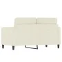 Cream velvet 2-seater sofa 120 cm by , Sofas - Ref: Foro24-359440, Price: 244,77 €, Discount: %