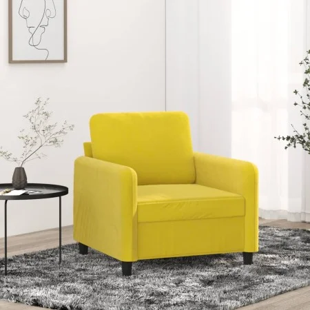 Gelber Samtsessel 60 cm von , Sofas - Ref: Foro24-359428, Preis: 155,46 €, Rabatt: %