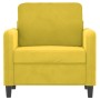 Gelber Samtsessel 60 cm von , Sofas - Ref: Foro24-359428, Preis: 158,11 €, Rabatt: %