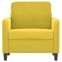 Gelber Samtsessel 60 cm von , Sofas - Ref: Foro24-359428, Preis: 155,46 €, Rabatt: %