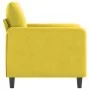 Gelber Samtsessel 60 cm von , Sofas - Ref: Foro24-359428, Preis: 155,46 €, Rabatt: %