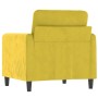 Gelber Samtsessel 60 cm von , Sofas - Ref: Foro24-359428, Preis: 158,11 €, Rabatt: %