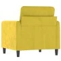 Gelber Samtsessel 60 cm von , Sofas - Ref: Foro24-359428, Preis: 155,46 €, Rabatt: %