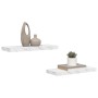 Estante de pared 2 pcs Mármol 60 x 23,5 x 4 cm en Estantes y estanterías | Comprar online en Foro24