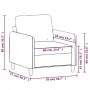 Gelber Samtsessel 60 cm von , Sofas - Ref: Foro24-359428, Preis: 155,46 €, Rabatt: %