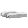 Concrete gray engineered wood bed with drawers 180x200 cm by , Beds and slatted bases - Ref: Foro24-3207255, Price: 183,13 €,...