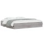 Cama con cajones madera ingeniería gris Sonoma 180x200 cm de , Camas y somieres - Ref: Foro24-3207257, Precio: 191,03 €