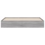 Sonoma gray engineered wood bed with drawers 180x200 cm by , Beds and slatted bases - Ref: Foro24-3207257, Price: 185,42 €, D...