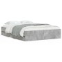 Cama con cajones madera ingeniería gris hormigón 120x200 cm de , Camas y somieres - Ref: Foro24-3207283, Precio: 211,44 €, De...