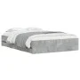 Betongraues Holzwerkstoffbett mit Schubladen 120x200 cm von , Betten und Lattenroste - Ref: Foro24-3207283, Preis: 207,70 €, ...