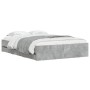 Cama con cajones madera ingeniería gris hormigón 120x200 cm de , Camas y somieres - Ref: Foro24-3207283, Precio: 211,44 €, De...