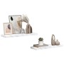 Estante de pared 2 pcs Mármol 80 x 23,5 x 4 cm en Estantes y estanterías | Comprar online en Foro24