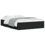 Black engineered wood bed with drawers 120x200 cm by , Beds and slatted bases - Ref: Foro24-3207281, Price: 237,52 €, Discoun...