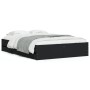 Schwarzes Holzwerkstoffbett mit Schubladen 120x200 cm von , Betten und Lattenroste - Ref: Foro24-3207281, Preis: 242,61 €, Ra...