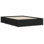 Schwarzes Holzwerkstoffbett mit Schubladen 120x200 cm von , Betten und Lattenroste - Ref: Foro24-3207281, Preis: 242,61 €, Ra...