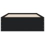Cama con cajones madera de ingeniería negro 100x200 cm de , Camas y somieres - Ref: Foro24-3207288, Precio: 136,69 €, Descuen...