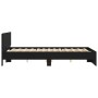 Bed frame with black headboard 150x200 cm by , Beds and slatted bases - Ref: Foro24-3207477, Price: 161,86 €, Discount: %