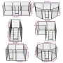 Hundegehege 8 Stahlplatten 80x100 cm schwarz von vidaXL, Hundehütten und Zäune - Ref: Foro24-170574, Preis: 200,40 €, Rabatt: %