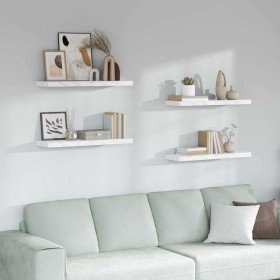 Estante de pared 4 pcs Mármol 90 x 23,5 x 4 cm en Estantes y estanterías | Comprar online en Foro24