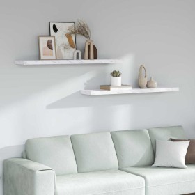 Estante de pared 2 pcs Mármol 120 x 23,5 x 4 cm en Estantes y estanterías | Comprar online en Foro24