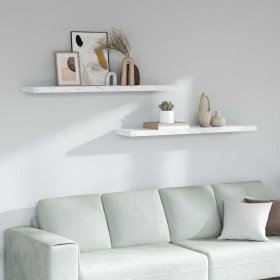 Estante de pared 2 pcs Mármol 120 x 23,5 x 4 cm en Estantes y estanterías | Comprar online en Foro24