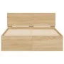 Sonoma oak bed frame with headboard 120x190 cm by , Beds and slatted bases - Ref: Foro24-3207513, Price: 185,25 €, Discount: %