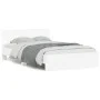 Estructura de cama con cabecero blanca 120x190 cm de , Camas y somieres - Ref: Foro24-3207511, Precio: 174,29 €, Descuento: %