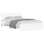 Estructura de cama con cabecero blanca 120x190 cm de , Camas y somieres - Ref: Foro24-3207511, Precio: 174,29 €, Descuento: %