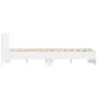 White bed frame with headboard 120x190 cm by , Beds and slatted bases - Ref: Foro24-3207511, Price: 170,31 €, Discount: %