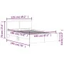 White bed frame with headboard 120x190 cm by , Beds and slatted bases - Ref: Foro24-3207511, Price: 170,31 €, Discount: %