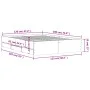 Smoked oak engineered wood bed with drawers 120x190 cm by , Beds and slatted bases - Ref: Foro24-3207319, Price: 177,35 €, Di...
