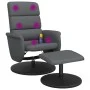 Liegender Massagesessel mit Fußstütze aus grauem Kunstleder von , Sessel - Ref: Foro24-356730, Preis: 137,40 €, Rabatt: %