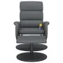 Liegender Massagesessel mit Fußstütze aus grauem Kunstleder von , Sessel - Ref: Foro24-356730, Preis: 137,40 €, Rabatt: %