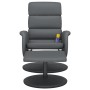 Liegender Massagesessel mit Fußstütze aus grauem Kunstleder von , Sessel - Ref: Foro24-356730, Preis: 138,19 €, Rabatt: %