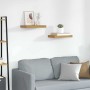 Estante de pared 2 pcs Beige 40 x 23,5 x 4 cm en Estantes y estanterías | Comprar online en Foro24