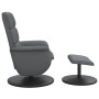 Liegender Massagesessel mit Fußstütze aus grauem Kunstleder von , Sessel - Ref: Foro24-356730, Preis: 138,19 €, Rabatt: %
