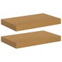 Estante de pared 2 pcs Beige 40 x 23,5 x 4 cm en Estantes y estanterías | Comprar online en Foro24
