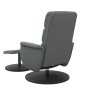 Reclining massage chair with footrest in gray synthetic leather by , Armchairs - Ref: Foro24-356730, Price: 138,13 €, Discoun...