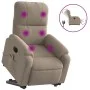 Anhebbarer elektrischer Massagesessel mit taupegrauem Stoff von , Sessel - Ref: Foro24-3204950, Preis: 394,04 €, Rabatt: %