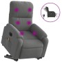 Sillón masaje eléctrico reclinable elevable tela gris oscuro de , Sillones - Ref: Foro24-3204952, Precio: 332,15 €