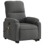 Sillón masaje eléctrico reclinable elevable tela gris oscuro de , Sillones - Ref: Foro24-3204952, Precio: 332,15 €