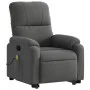 Sillón reclinable masaje elevable tela microfibra gris oscuro de , Sillones - Ref: Foro24-3204938, Precio: 357,83 €, Descuent...