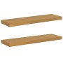 Estante de pared 2 pcs Beige 80 x 23,5 x 4 cm en Estantes y estanterías | Comprar online en Foro24