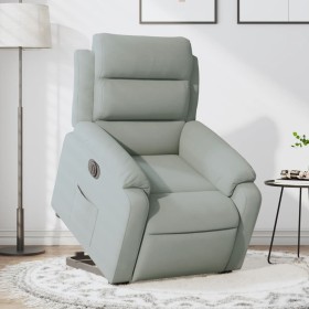 Hellgrauer, elektrisch verstellbarer Samtsessel von , Sessel - Ref: Foro24-3205114, Preis: 312,45 €, Rabatt: %