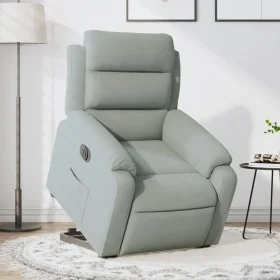 Hellgrauer, elektrisch verstellbarer Samtsessel von , Sessel - Ref: Foro24-3205114, Preis: 329,10 €, Rabatt: %