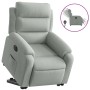 Hellgrauer, elektrisch verstellbarer Samtsessel von , Sessel - Ref: Foro24-3205114, Preis: 315,24 €, Rabatt: %