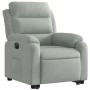 Hellgrauer, elektrisch verstellbarer Samtsessel von , Sessel - Ref: Foro24-3205114, Preis: 315,24 €, Rabatt: %